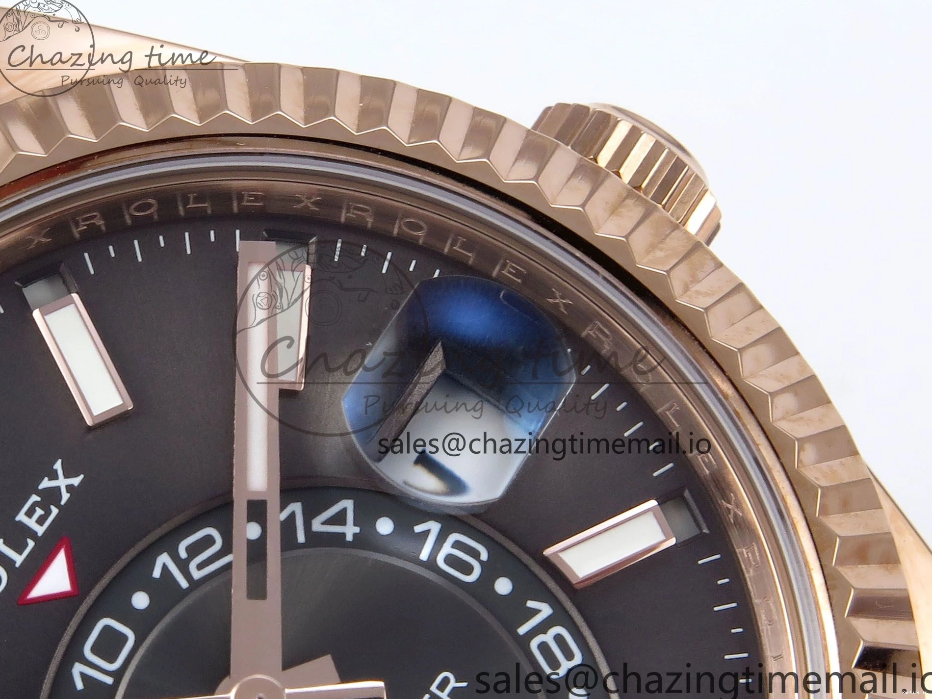 0104 Sky-Dweller 336235 RG ZF 1:1 Best Edition Gray Dial on Oysterflex Strap A23J (Gain Weight) SportInspired 908